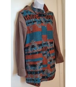 En Creme Southwestern Anorak jacket